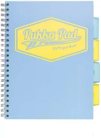 Kołozeszyt Pukka Pad B5 Project Book Pastel niebieski - tantis.pl