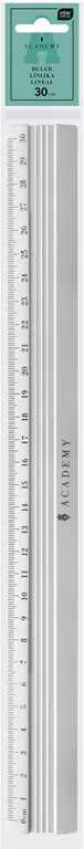 Linijka aluminiowa 30cm Academy - tantis.pl
