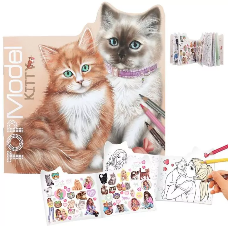 Szkicownik Kitty Top Model z naklejkami - tantis.pl