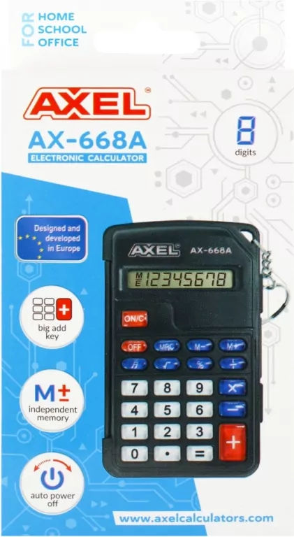 Kalkulatory na biurko Axel AX-668A - tantis.pl