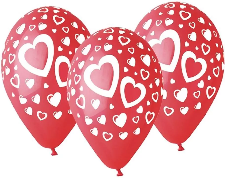 Balony Gemar serduszka 30cm - tantis.pl