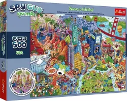 Puzzle 500. Spy Guy USA. Rodzina Treflików. 37480