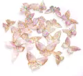 Połyskujące naklejki PET - Motyle crystal pink 20s - tantis.pl