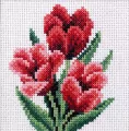Haft krzyżykowy - Tulipany - tantis.pl