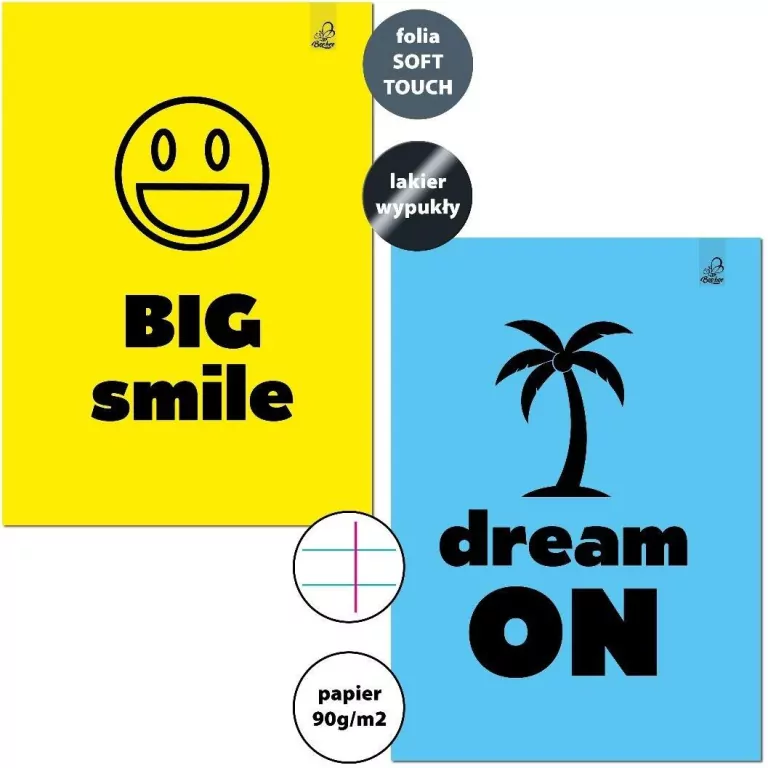 Zeszyt A4/32K linia margines Big Smile Dream(6szt) - tantis.pl