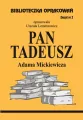 Język polski. Pan Tadeusz Adama Mickiewicza. Klasa 1-3. Biblioteczka opracowań Zeszyt 2 - tantis.pl