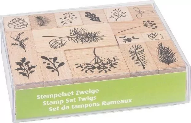 Zestaw stempli 15szt Gałązki - tantis.pl