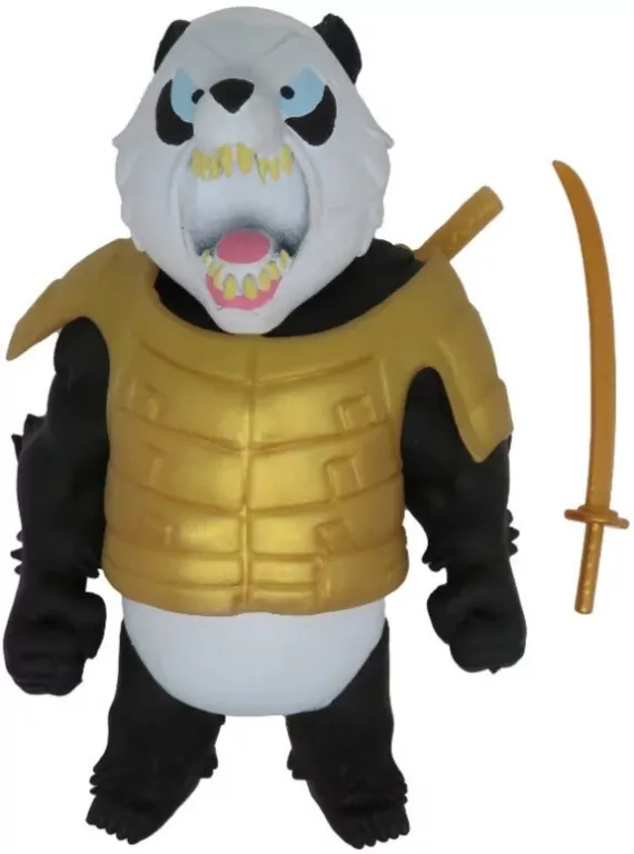 Figurka Gumostwory Wojownicy Samuraj-Panda ze złotą kataną - tantis.pl