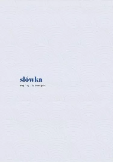 Zeszyt japoński A5/100K Słówka - tantis.pl
