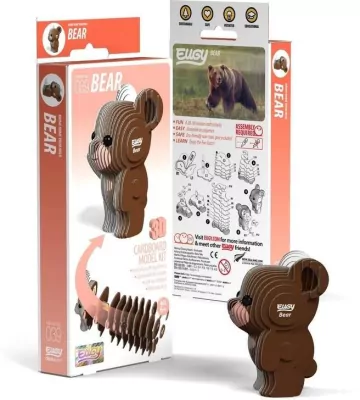 Niedźwiedź Eugy. Eko Układanka 3D