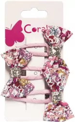 Coralico. Spinki z kokardką