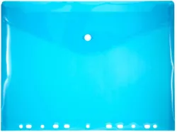 Teczka PP A4 z europerforacją. Niebieska