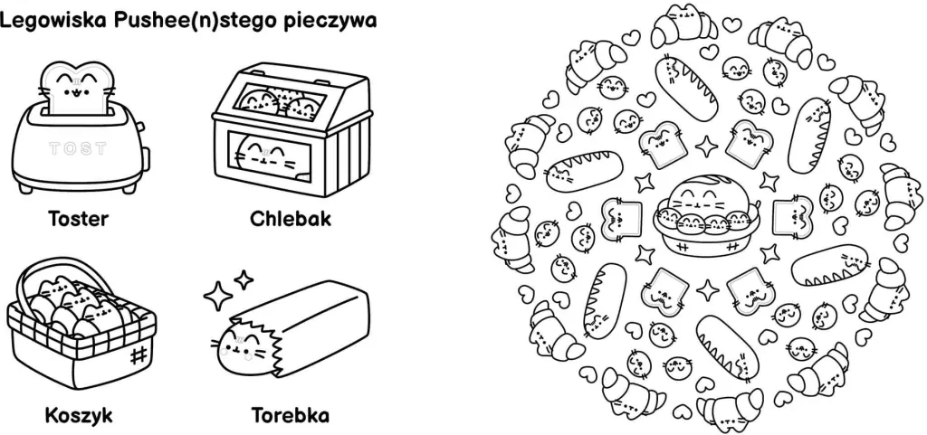 Słodka minikolorowanka Pusheen - tantis.pl