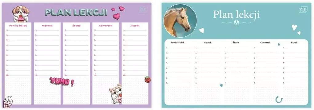 Plan lekcji A4 Girls mix - tantis.pl