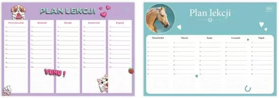 Plan lekcji A4 Girls mix
