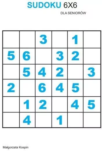 Sudoku 6x6 - tantis.pl