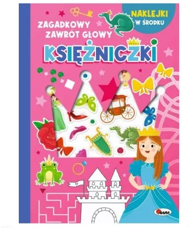 Księżniczki - wypukłe naklejki. Zagadkowy zawrót głowy - tantis.pl