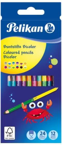 Kredki dwustronne 12 sztuk - tantis.pl