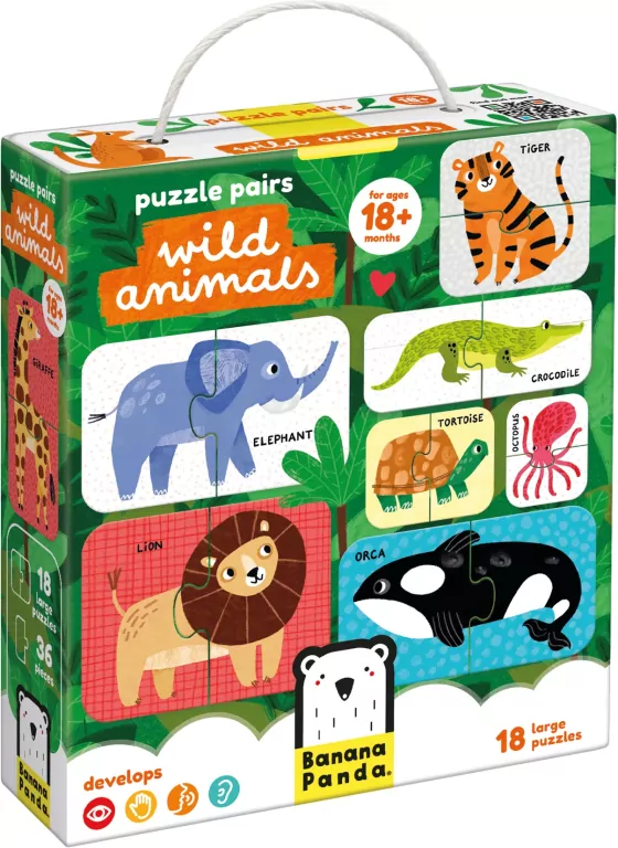 Puzzle pairs. Wild Animals - tantis.pl