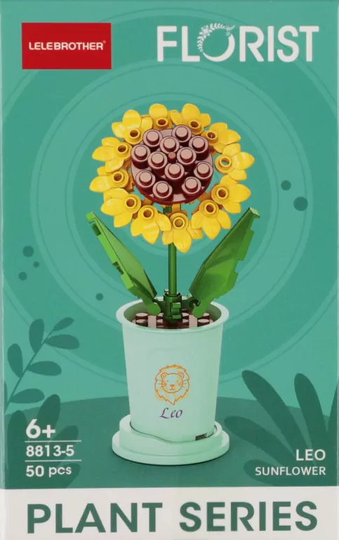 KLOCKI KONSTR KWIATY MIX 8X13X5 MC DISP 12/288 - tantis.pl