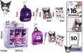 Zestaw do pisania w etui miniplecak Kuromi MIX - tantis.pl