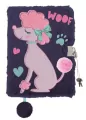 Pamiętnik z kłódką 3D włochacz A5 96k My Little Friend LADY POODLE - tantis.pl