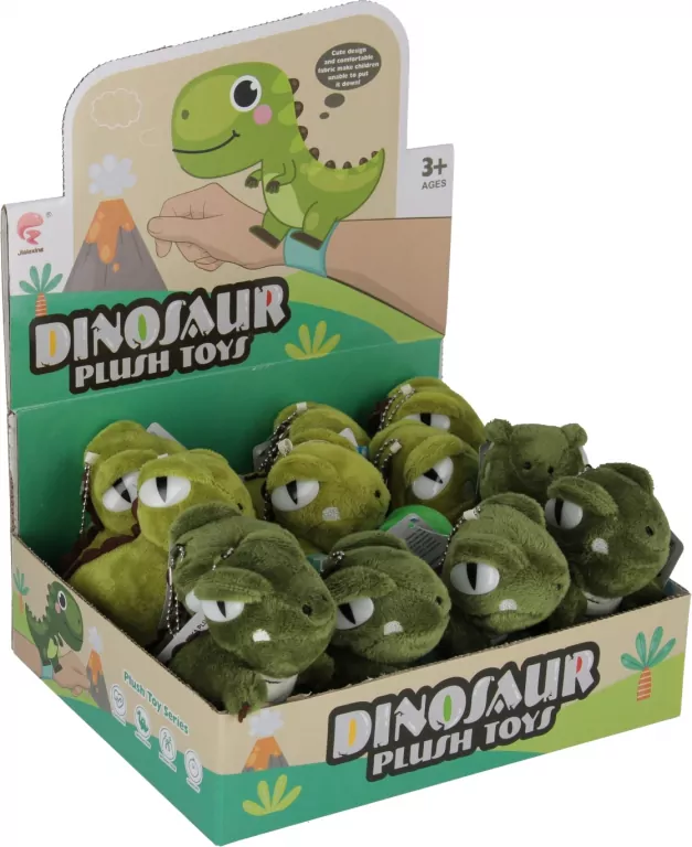 BRANSOLETKA PLUSZ DINO 12CM MIX2 MC DISP12/240 - tantis.pl