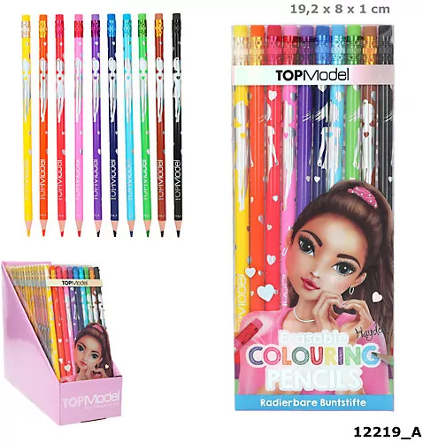 Kredki ścieralne Top Model 10 kolorów 12219A - tantis.pl