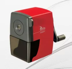 Temperówka na korbkę czerwona