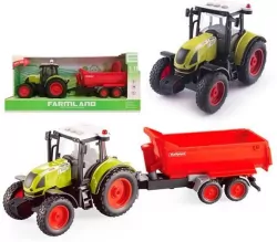 Traktor z przyczepą światło i dźwięk