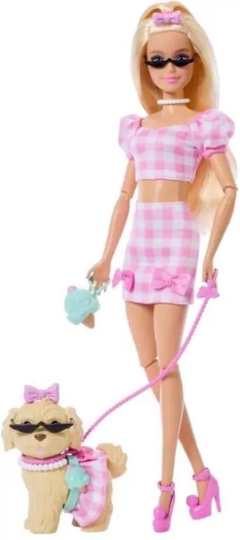 Barbie Jednakowa stylizacja Lalka i piesek - tantis.pl