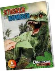 Naklejki po numerach A4 Dino