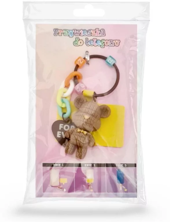 Przywieszka do telefonu miś brązowy - tantis.pl