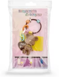 Przywieszka do telefonu miś brązowy