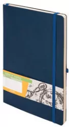 Notes A5 kratka. Impresja granatowy