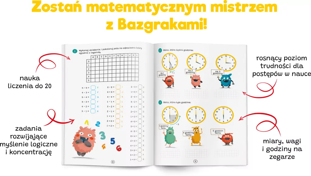 Kapitan Nauka. Bazgraki ćwiczą matematykę ćw. 2 - tantis.pl