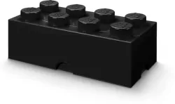 LEGO(R) pojemnik klocek ósemka czarny