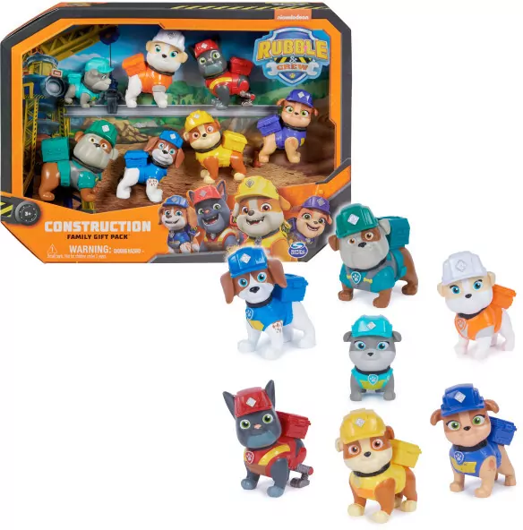Figurki Psi Patrol Rubble i jego Ekipa 7-pak - tantis.pl