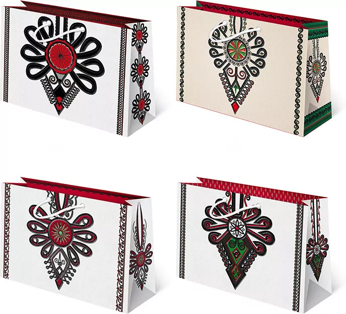 Torebki ozdobne TH-165 Folklor Parzenica 10 sztuk - tantis.pl