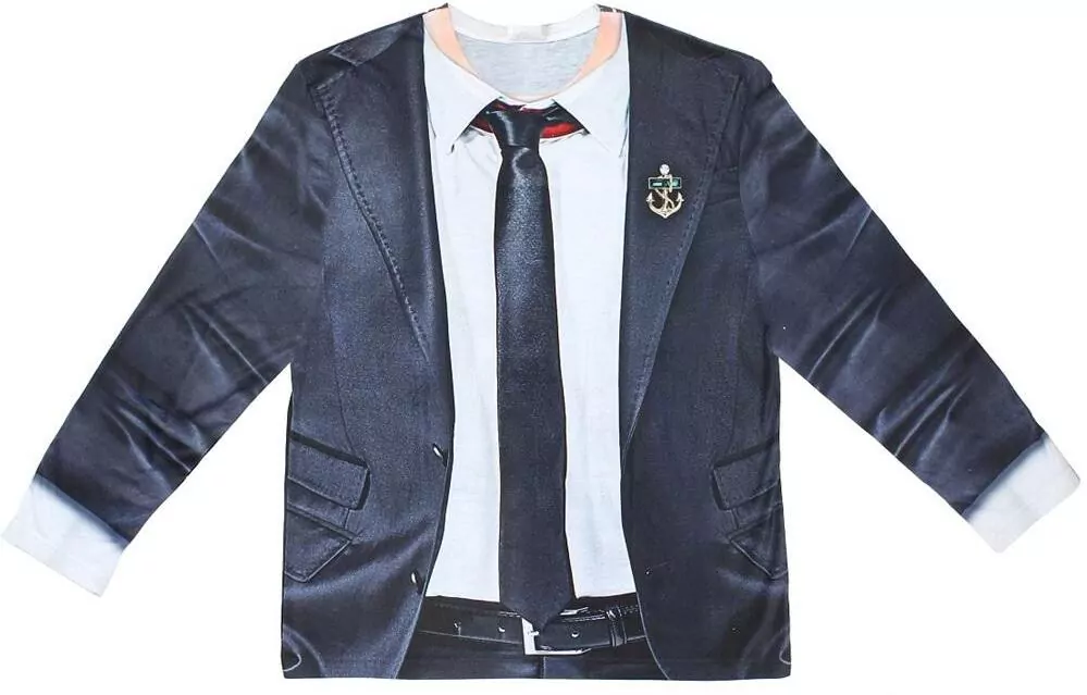 Koszulka z nadrukiem W garniturze rozm. L - tantis.pl