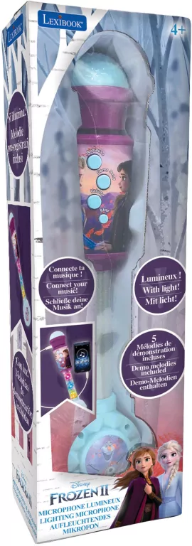 Mikrofon z efektami świetlnymi i dźwiękowymi. Frozen - tantis.pl