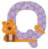 Litera Q. Drewniane literki. Quokka