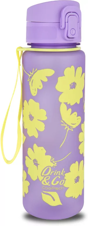 Bidon 600ml Coolpack Brisk Flores Lila - tantis.pl