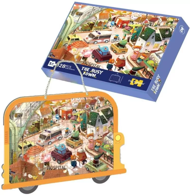 Puzzle 128 miasteczko - tantis.pl