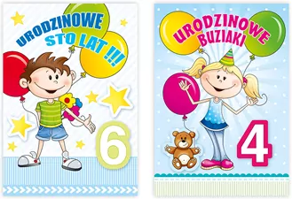 KARNET URODZINY 2-7 B6 Z KOP ZDOB MRG FOL - tantis.pl
