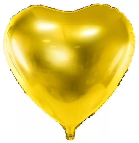 Balon foliowy Serce 45cm złoty - tantis.pl