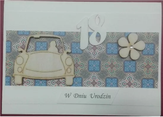 Karnet okolicznościowy C6 18-tka