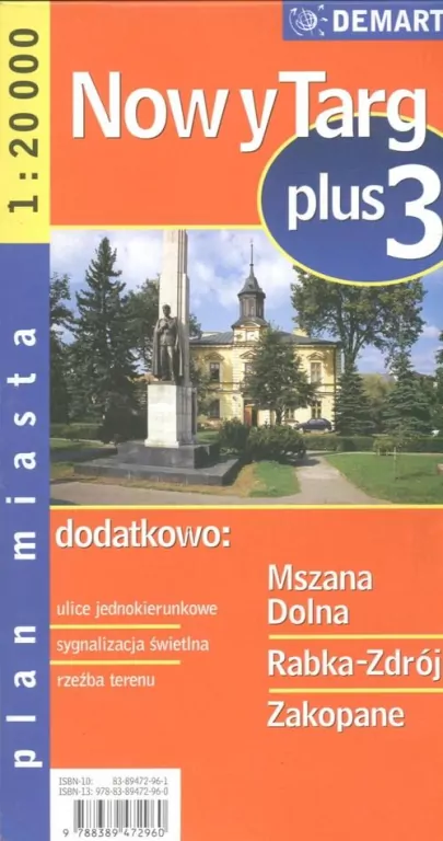 Nowy Targ/Zakopane plus 3 - plan miasta Demart - tantis.pl