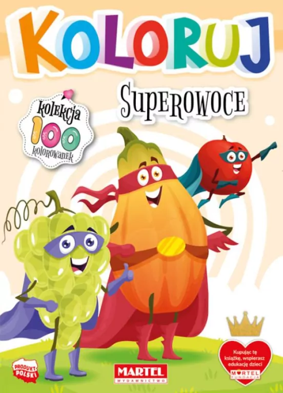 Superowoce. Koloruj - tantis.pl