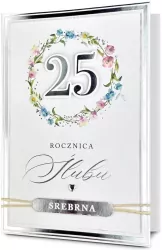 Karnet Rocznica ślubu 25